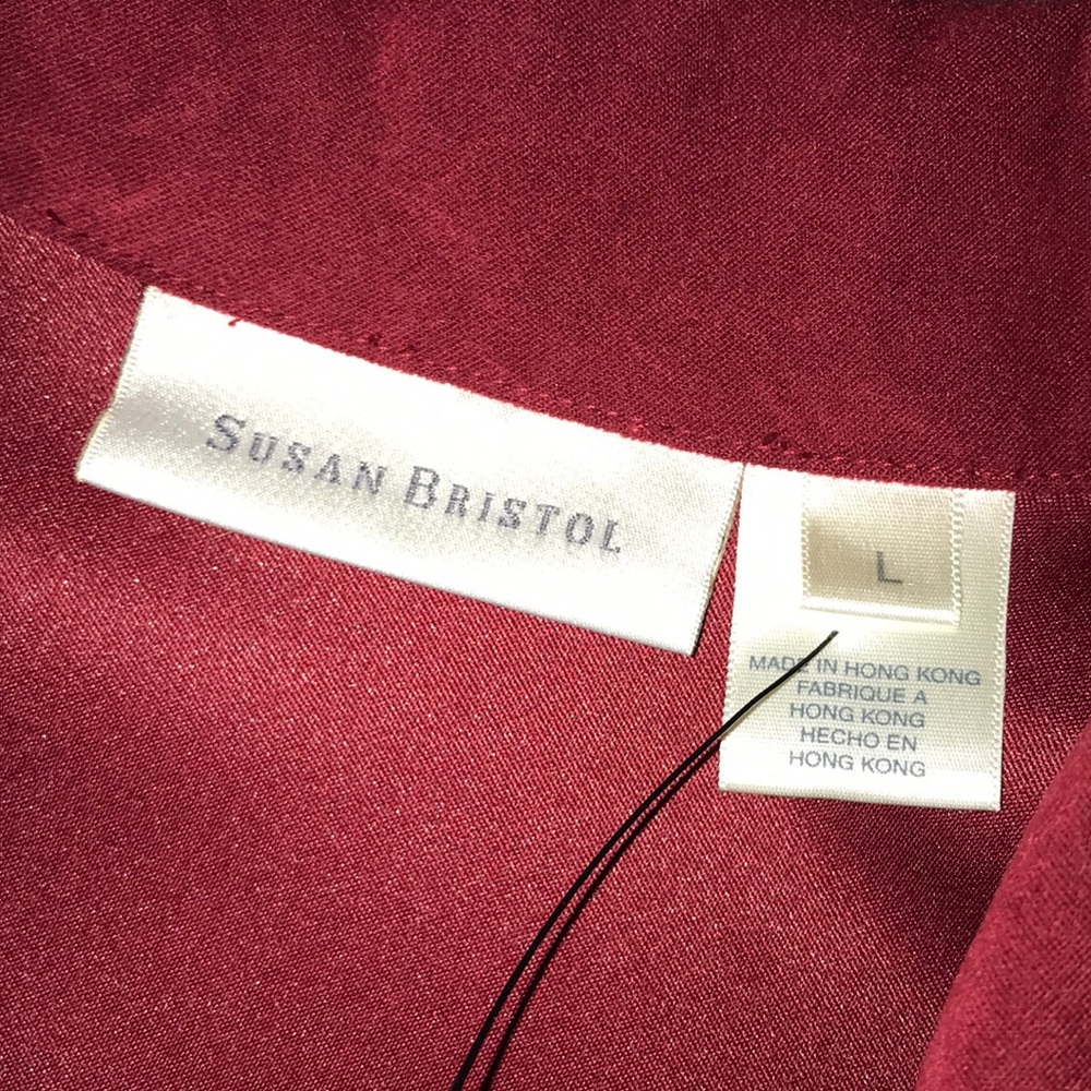 Susan Bristol Red Button-Front Jacket - Picture 3 of 7